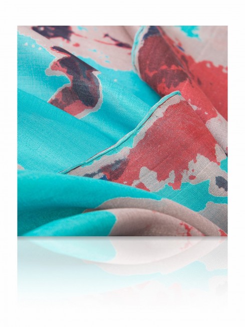 Палантин Женский SN-FL.ABSTRACT/BLUE.DULL